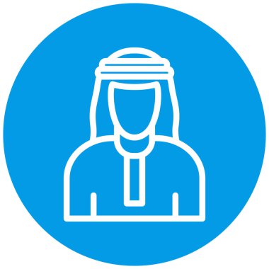 Müslüman modern ikon vektör illüstrasyonu