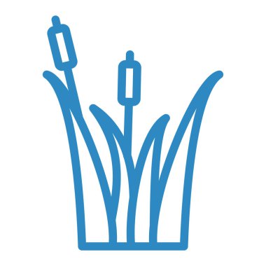 Bir bitki simgesinin vektör illüstrasyonu