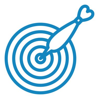 Hedef. Web simgesi basit illüstrasyon