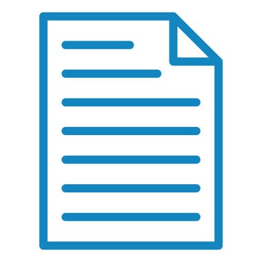 Belge. Web simgesi basit illüstrasyon