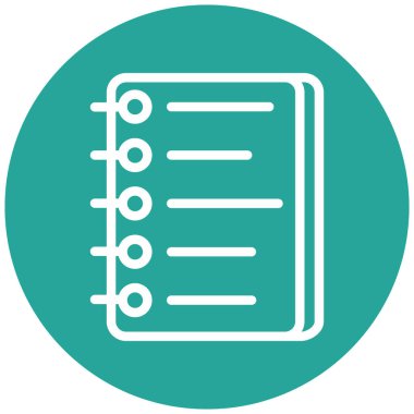 Liste. Web simgesi basit illüstrasyon