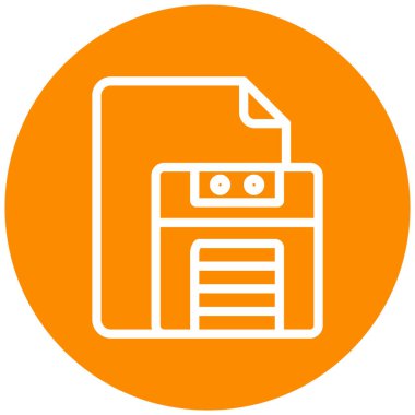 belge modern simge vektör illüstrasyonu