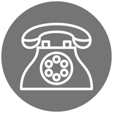 - Telefon. Web simgesi basit illüstrasyon