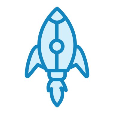 roket ikonu vektör illüstrasyonu