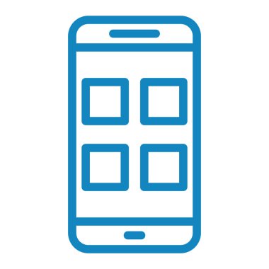 cep telefonu ikonu vektör illüstrasyonu