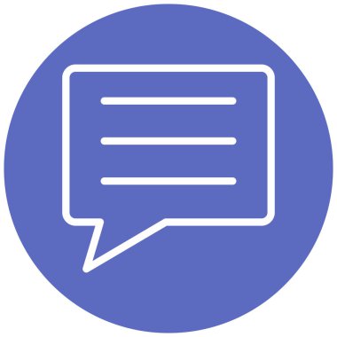 Konuş. Web simgesi basit illüstrasyon