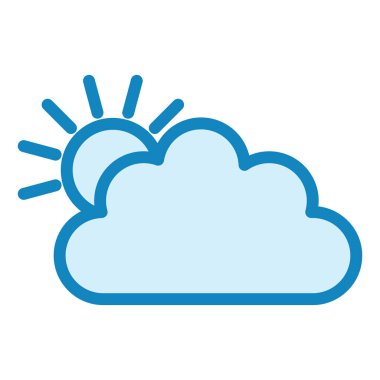 Hava Durumu Uygulaması modern ikon vektör çizimi 