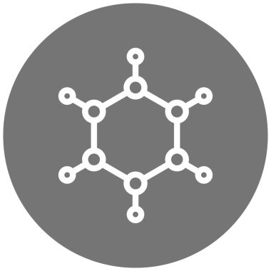 Molekül. Web simgesi basit tasarım