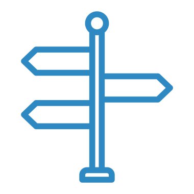 İşaret levhası Web simgesi basit illüstrasyon