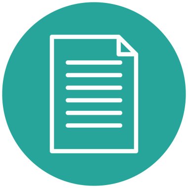 Belge. Web simgesi basit tasarım