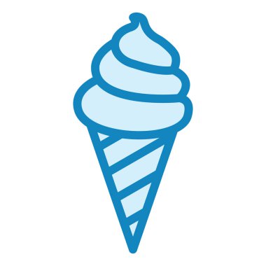 dondurma modern ikon vektör illüstrasyonu 
