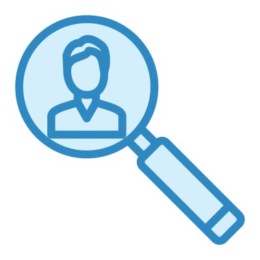 Arama Kullanıcı simgesi vektör çizimi