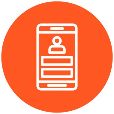 mobil uygulama vektörü simgesi modern basit tasarım