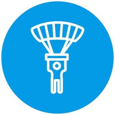 Paraşüt simgesinin vektör çizimi