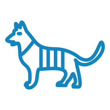 köpek simgesi, vektör illüstrasyonu basit tasarım