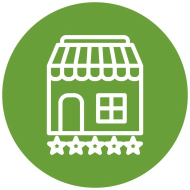 Dükkan. Web simgesi basit illüstrasyon
