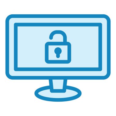 Web sitesi modern simge vektör illüstrasyonunun kilidini aç