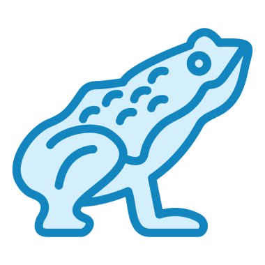 Kurbağa modern simge vektör illüstrasyonu 