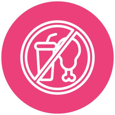 besin simgesi vektör illüstrasyonu yok