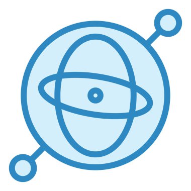 Jiroskop. Web simgesi basit illüstrasyon