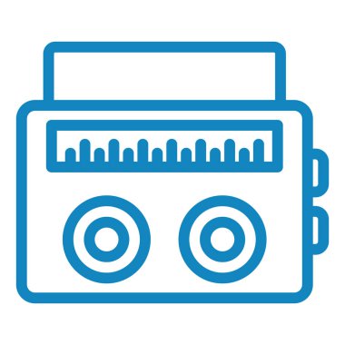 radyo simgesi, vektör illüstrasyonu basit tasarım 