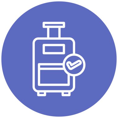 bagaj. Web simgesi basit illüstrasyon