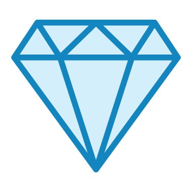 Elmas. Web simgesi basit illüstrasyon