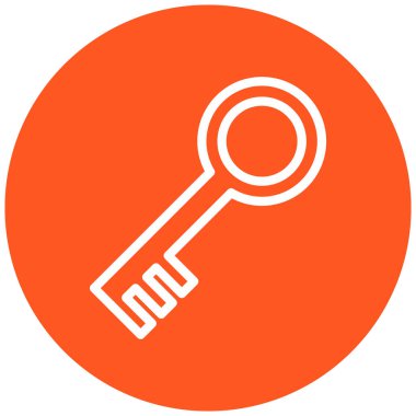 anahtar vektör simgesi modern basit illüstrasyon