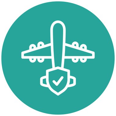 Uçak. Web simgesi basit illüstrasyon