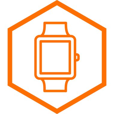 smartwatch vektör simgesi modern basit illüstrasyon