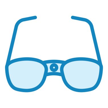 Akıllı gözlük. Web simgesi basit illüstrasyon 