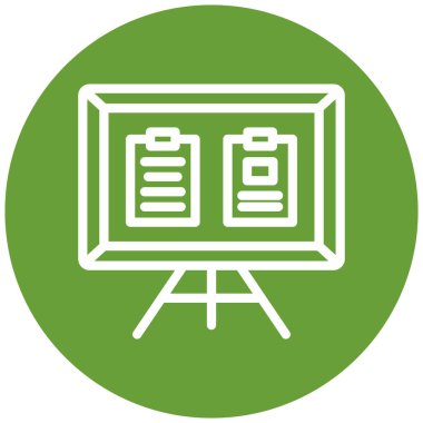 Sunum. Web simgesi basit tasarım