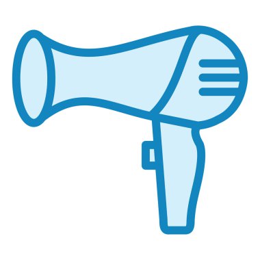 saç kurutma makinesi modern ikon vektör illüstrasyonu 