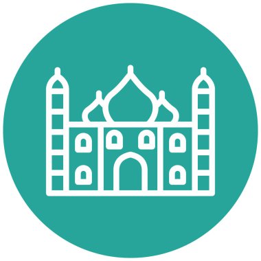 Cami. Web simgesi basit illüstrasyon