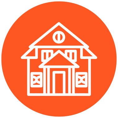 Ev. Web simgesi basit illüstrasyon