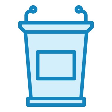 Lectern modern simge vektör illüstrasyonu  