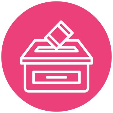 Kutu. Web simgesi basit illüstrasyon