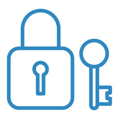 ikon vektör illüstrasyonunu kilitle