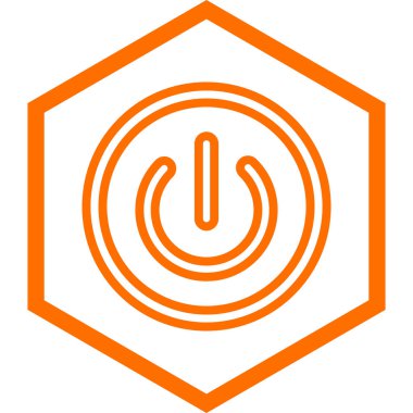 güç hattı simgesi, vektör illüstrasyonu