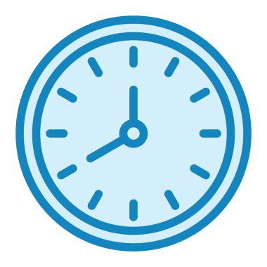 Saat simgesi vektör illüstrasyonu