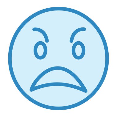 Kızgınım. Web simgesi vektör illüstrasyonu 