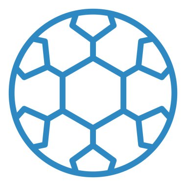 Futbol. Web simgesi basit illüstrasyon