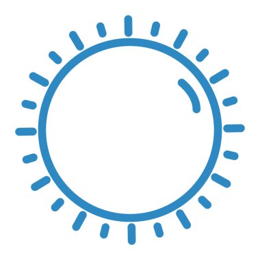 Güneş Simgesi Vektör illüstrasyonu