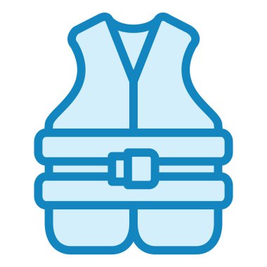 Life Jacket modern ikon vektör çizimi 