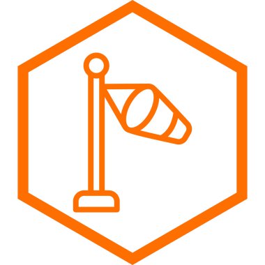 Bayrak. Web simgesi vektör illüstrasyonu