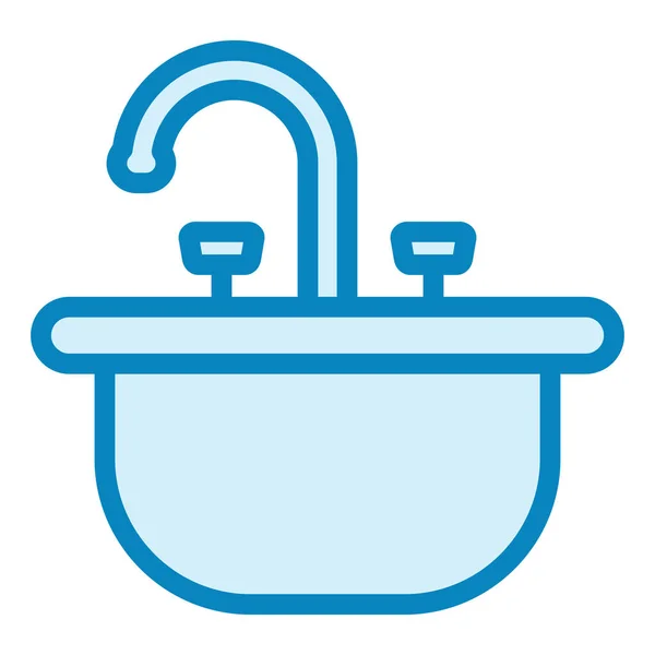 Sink Modern Icon Vector Illustration — Stockvektor