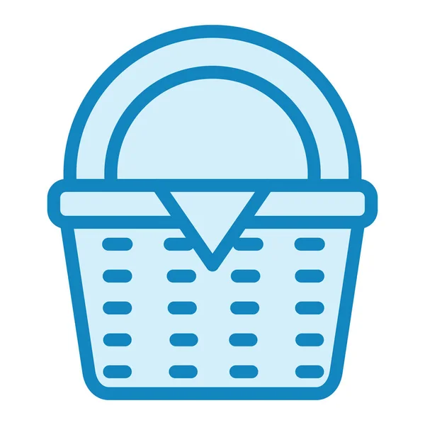 Picknickkorb Vorhanden Web Symbol Einfache Illustration — Stockvektor