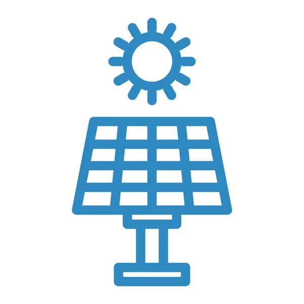 Icono Energía Solar Ilustración Vectorial — Archivo Imágenes Vectoriales