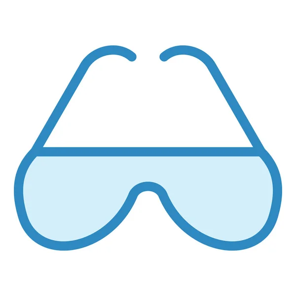 Veiligheidsbril Web Icoon Eenvoudige Illustratie — Stockvector