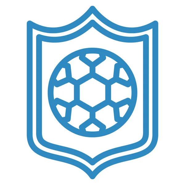 Футбольный Щит Иконка Сайта — стоковый вектор